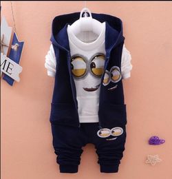 Le plus récent 2018 Automne Baby Girls Boys Minion Costumes Infantnewborn Clothes Set Kids Vestt Shirtpants 3 PCS SETS ENFANTS SUITS Y1813404629