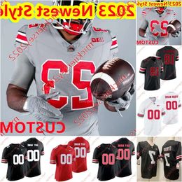 Nieuwste Ohio State Buckeyes voetbalshirt uit 2024 Mike Hall Jr. Vic Culter Davison Igbinosun John Ferlmann Tristan Gebbia Lincoln Kienholz High