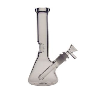 Saml 21cm Tall Beaker Bong Hookahs Mini Bongs Glass Travel Dab Rig Diffusion Percolate tamaño de la junta 14.4mm PG3008
