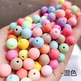 Les plus récentes 22 couleurs en caoutchouc en acrylique rond perles de gombon
