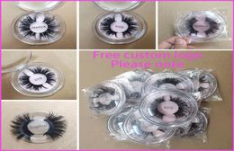 Las pestañas de visón 3D más recientes de 25 mm Long Dramatic 100 Mink Eyelash Makeup 5D Mink Eyelashes gruesas de pestañas postizas largas Eyelash ExtE5351929