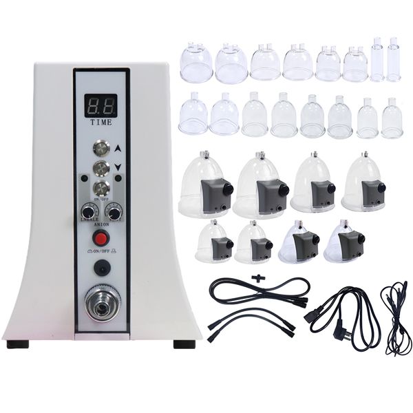 Équipement mince portable 35 tasses élimination des graisses sous vide machine de levage des fesses machine de drainage lymphatique machine de thérapie par ventouse sous vide