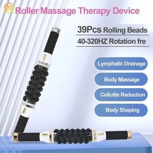 La plus récente rotation à 360 degrés amincissant la machine Portable Micro-vibration Roller Massage Body Sculpt Masseur de désintoxication lymphatique Appareil anti-cellulite