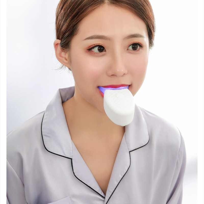 El más nuevo Cepillo de dientes eléctrico sónico automático inteligente de 360 grados Cepillo de dientes tipo U Cepillo de dientes de carga USB Blanqueador de dientes con luz azul Blanqueador de dientes