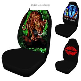 La más nueva cubierta de asiento de coche 3D Forest Animal Print decoración interior a juego Protector de moda
