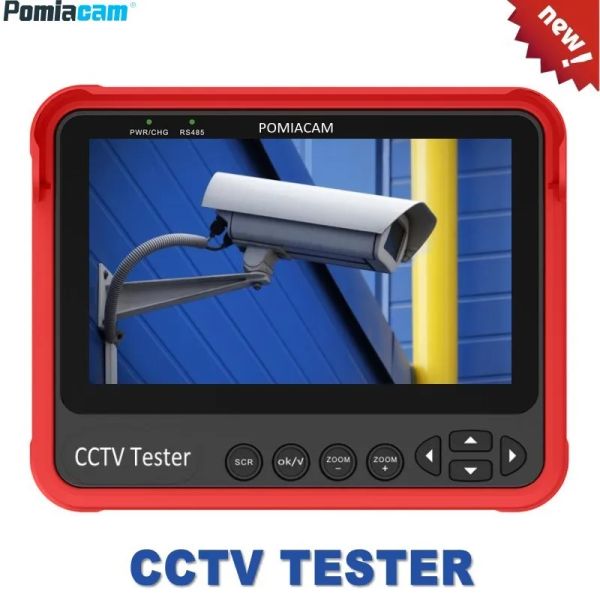 DT-V70 más reciente de 4.3 pulgadas CCTV Tester Monitor 5MP HD TVI AHD CVI CVBS ADAPTACIÓN AUTOMÁTICA DE ADAPTACIÓN AUTALÓG