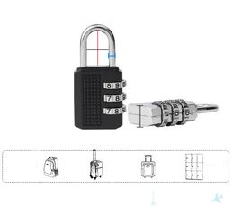 Nieuwste 4-Dial 3-Dial Staal Combinatie Lock Bagage Hangslot PC Security Combinatie Lock Coded Lock Knob Padslocks