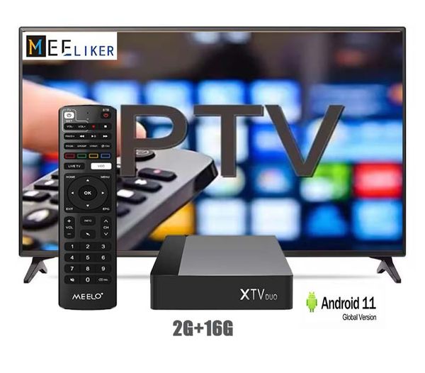 El decodificador de dúo XTV más nuevo 4K HDR Android 11 Suscripción TV Box 2G+16G Amlogic S905W2 5G Dual WiFi para TV Smart Android Box Set Top Box IP TV Player Free Moyly GRATIS