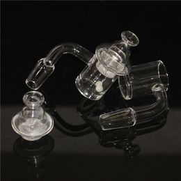 4mm d'épaisseur 25mm XL Splash Quartz Banger ongles narguilés Cyclone Spinning Carb Cap et Terp Pearl Insert pour Dab Rig