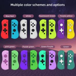 El más nuevo 6 colores inalámbrico Bluetooth Gamepad Joystick para Nintendo Switch Manija inalámbrica Joy-Con Interruptor de manija izquierda y derecha Controladores de juego con caja al por menor