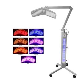 Andere schoonheidsuitrusting 7 kleuren PDF LED MASK Bio-licht gezichtslampje Therapie Huid Verjongingsapparaat met warme koude spray Acne Remover Beauty Treatment
