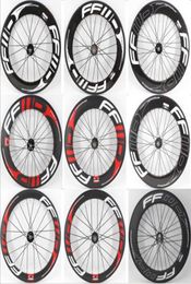 Le plus récent 700C 38506088 mm vélo à vitesses fixe 3K UD 12K Fibre carbone complet Clincher tubulaire Tennessless Jims Carbon Bicycle WheelSet6441995