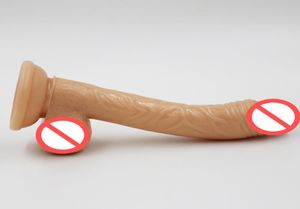 Le plus récent 728 pouces 185 cm de gros gode réaliste pénis flexible étanche avec une arbre texturé et un jouet sexuel à aspiration solide pour W4454850