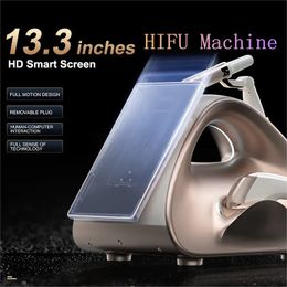 Le plus récent 7D HIFU V-MAX 2 en 1 Machine Lifting du visage Anti-âge 10 cartouches Amincissement du corps Équipement de salon de beauté Système de raffermissement de la peau par ultrasons focalisés à haute intensité