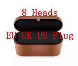 Le plus récent 8 têtes bigoudi Rosepink multi-fonctions dispositif de coiffure fer à friser automatique pour cheveux normaux EU/UK/US PINK Fuchsia