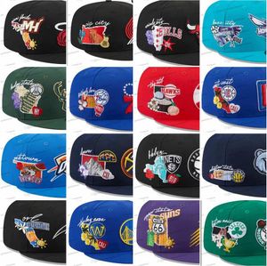 Date 84 couleurs hommes fleurs patché Basball Snapback chapeaux équipe de sport basket-ball Chicago 