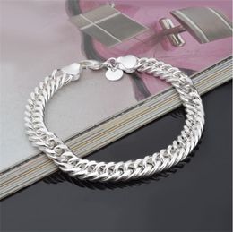 Nieuwste 925 sterling zilveren armbanden Figaro ketting armband mannen armband mode-sieraden