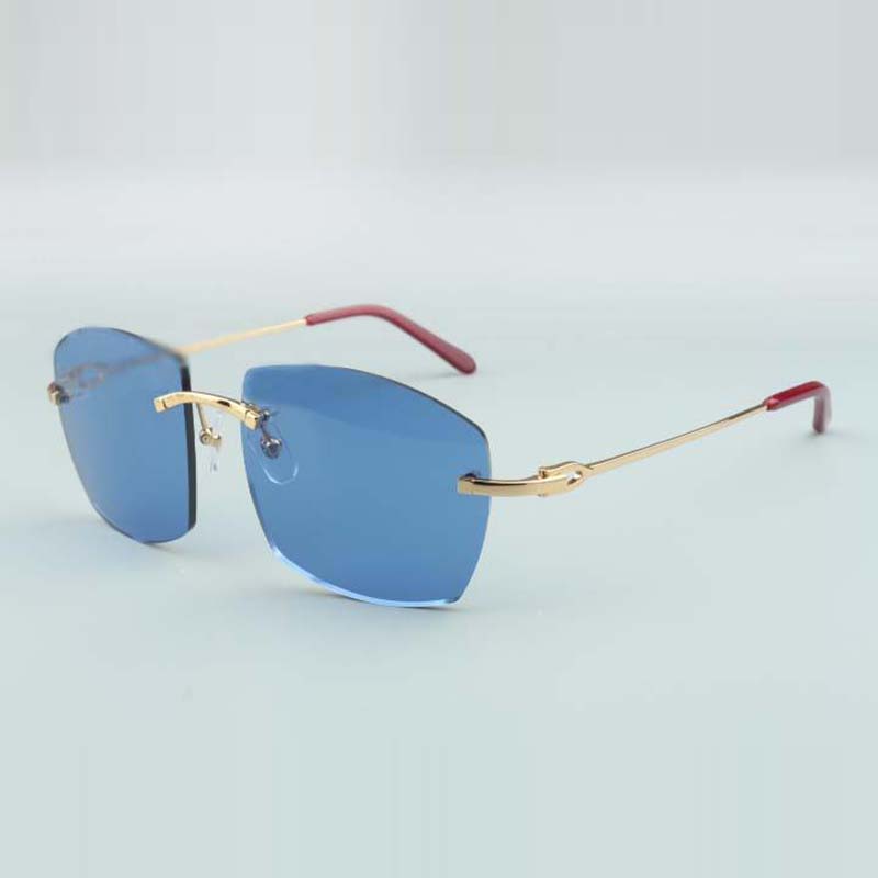 Солнцезащитные очки из металлической проволоки A4189706 с линзой 60 мм