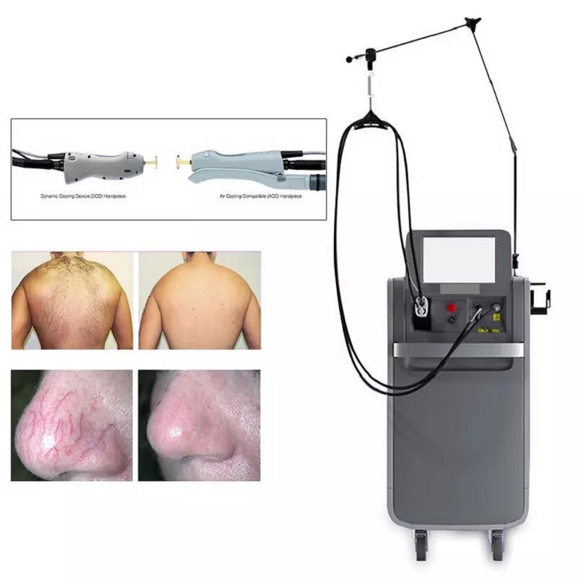 Newest Alexandrite Laser Permanent Hair Removal 755nm 1064nm Beauty Salon Equipment Skin Tightening laser hair removal machine