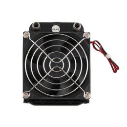 Livraison gratuite le plus récent aluminium 80mm refroidissement par eau refroidi rangée échangeur de chaleur ventilateur de radiateur pour CPU PC électronique Hot Nraos