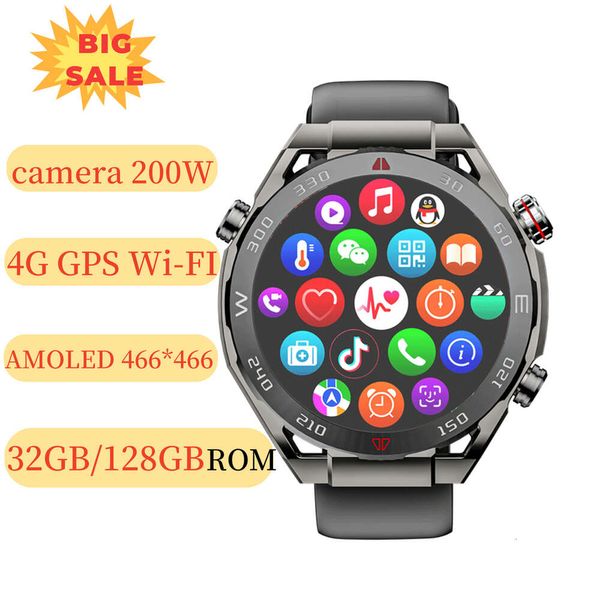 La plus récente montre intelligente Android 4G pour Huawei Xiaomi Smartwatch GPS WiFi 128 Go Rom HD Camera Global Call App Play Store
