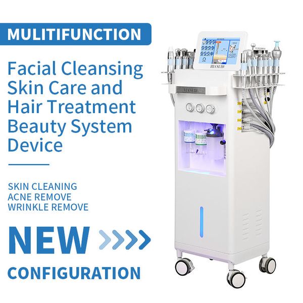 Nieuwste collectie 14 in 1 multifunctionele schoonheidssalonapparatuur Hydro Water Dermabrasie SPA Facial Machine Skin Exfoliator