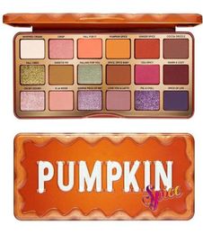 NIEUWSTE AANKOMST 18 kleuren oogschaduwpalet TO FAC Orange Pumpkin Color Eyeshadow 2021 Christmas Limited HighColor Rendering Make2614526