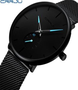 Nieuwste aankomst crrju merk casual stijl stijlvolle heren horloge mode student horloges mesh riem polshorloges544179999