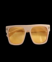Más recién llegada ft0711big gafas de sol cuadradas gafas de sol de plank de gradiente unisex 5322140 Case de rejilla 5375416