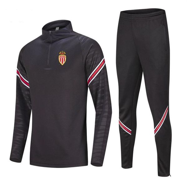 Association Sportive de Monaco Football Training Survêtements pour hommes Veste de jogging Ensembles de course Sport Wear Football Home K282z