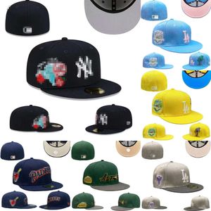 Nouveaux chapeaux ajustés athlétiques Baskball homme chapeau de broderie réglable Caps de maillage de toutes les équipes de sport en plein air 7-8