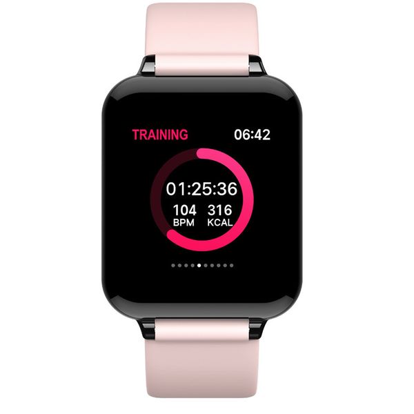 Date B57 montre intelligente étanche Fitness Tracker Sport pour IOS Android téléphone Smartwatch moniteur de fréquence cardiaque fonctions de pression artérielle