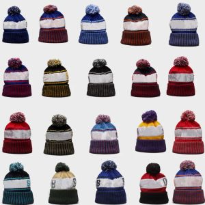 Les plus récents bonnets de baseball chapeaux de basket-ball football américain 32 équipes sports hiver casquettes tricotées usine accepter directement l'ordre de mélange 12 LL