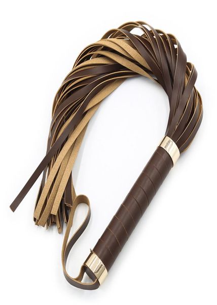 NOUVEAU BDSM WHIP SPESTER Ass Torture Dispositif Flogger Slapper Bondage Gear Sex Toys for Men Women Faux Leather Black Brown Gn2924009490093