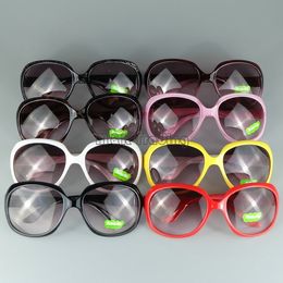 Kinderen Zonnebril Grote Rond Frame Zomer Strand Zonnebril Kinderen Brillen UV400 Mix 8 kleuren 24pcs / lot