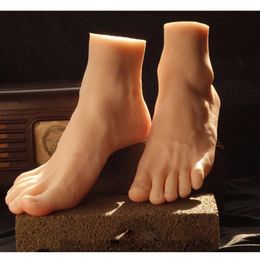 Pied de Mannequin masculin en Silicone, grand Style, modèle de pied réaliste, 204V, nouveau modèle
