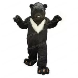 Costume de mascotte du plus récent Black Bear Carnival Unisexe Tenue de Noël Fête de Noël Festival Outdoor Dress Up Promotional Accesss for Women Men