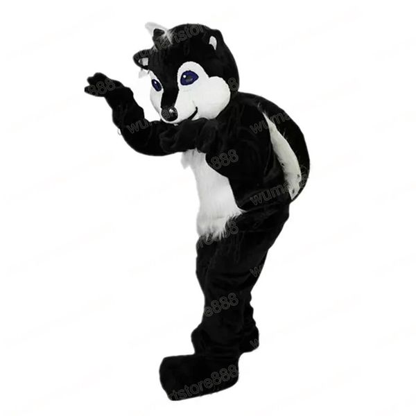 Le plus récent Husky Fox Dog Mascot Costume Top Quality Carnival Unisexe Tenue d'anniversaire de Noël Festival Outdoor Dress Up Promotional Access