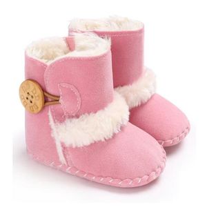 Nouvelles bottes d'hiver pour nouveau-né, chaussures pour enfants, garçons et filles, bottes de neige chaudes, chaussures de marche pour nourrissons et tout-petits, taille 11cm-12cm-13cm343v