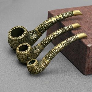 NOUVEAUX BRASS FACHING PIPE TOBACCO MAIN Cigarette Silter Filtre Pipes métal