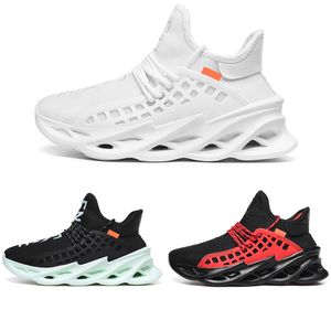 Nouveaux chaussures de course respirantes hommes femmes noir blanc vert foncé rouge mode hommes formateurs femmes sport baskets marche coureur chaussure