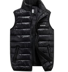 Date décontracté hommes hiver automne chaud sans manches vestes grande taille décontracté mâle coton rembourré gilets armée gilet S/6Xl J3020