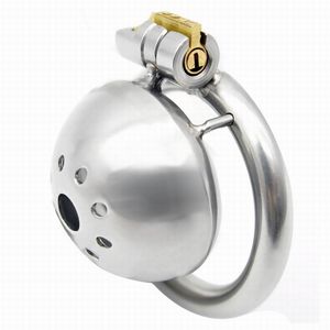 Newest chastity device super small short cock cage stainless steel metal male chastity devices penis cages for men