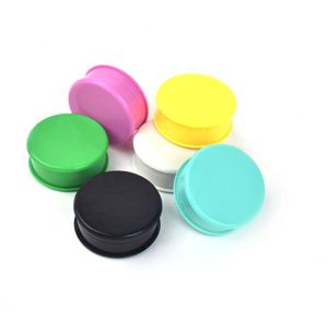 Nouvelle couleur 60mm 3 pièces en plastique broyeur d'herbes accessoires de tabac broyeur d'épices de tabac Miller avec 6 broyeurs de boîte d'affichage couleur