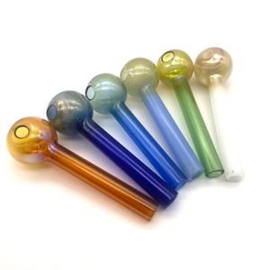 Date coloré peinture verre fumer tube ongles tuyaux épais capiteux droit brûleur à mazout eau dab plate-forme bong tuyau