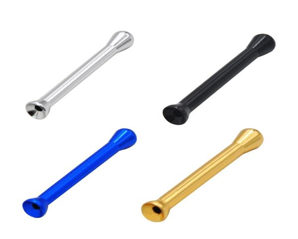 El más nuevo colorido Snuff Snorter Sniffer tubo para fumar Filtro de metal Diseño innovador portátil Pastel de aleación de aluminio de alta calidad DH3861089