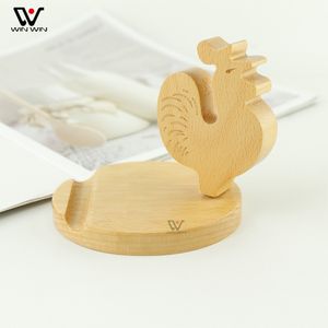 Nieuwste Creative Animal Luie Houders Universal Mobile Telefoon Bracket Houten Stand Goede prijs 2022