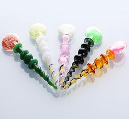 Nieuwste Creatieve Glas Dab Dabber Tool Roken Pen Wax Booreilanden Houder Accessoires 5 Stijlen Voor Waterpijpen Waterpijpen waskolf