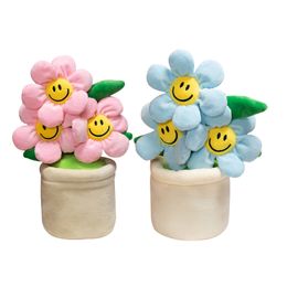 Le plus récent sourire personnalisé Sunflower Green Potted jouet fleuris