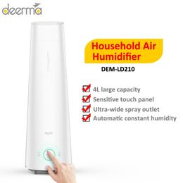 Le plus récent Deerma DEM - LD210 4L Humidificateur d'air Brume fraîche Aromathérapie Diffuseur d'air muet Purificateur à faible bruit pour chambre Y200416